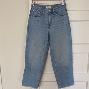 Madewell the curvey vintage wide leg crop Jean